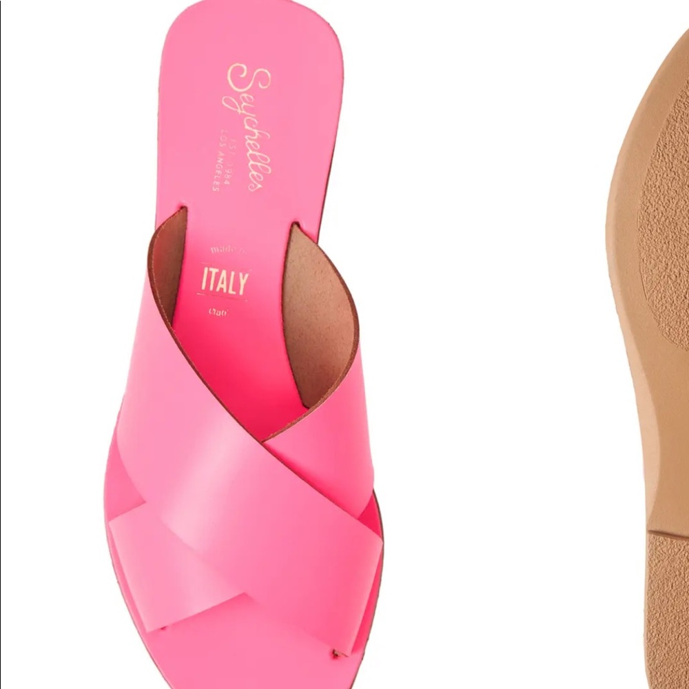 Seychelles total relaxation slide sandals HOT pink